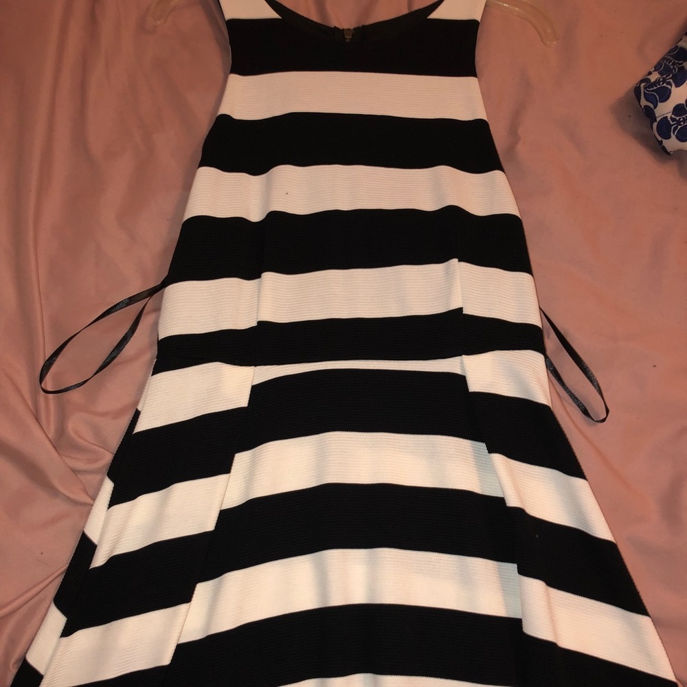 Black and white dress